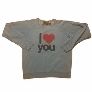 FREECITY BASIC GOODNESS love life sweatshirt S